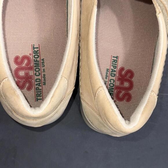 SAS Roamer Mary Jane Shoes Women's 10W Brown Leather Comfort Fisherman Loafers - Picture 12 of 13